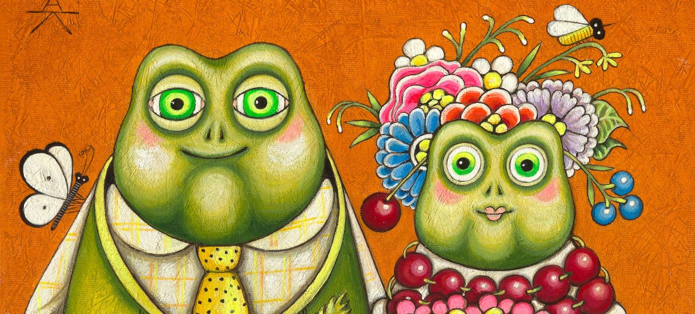 Frog Painting - Original Paintings and Prints